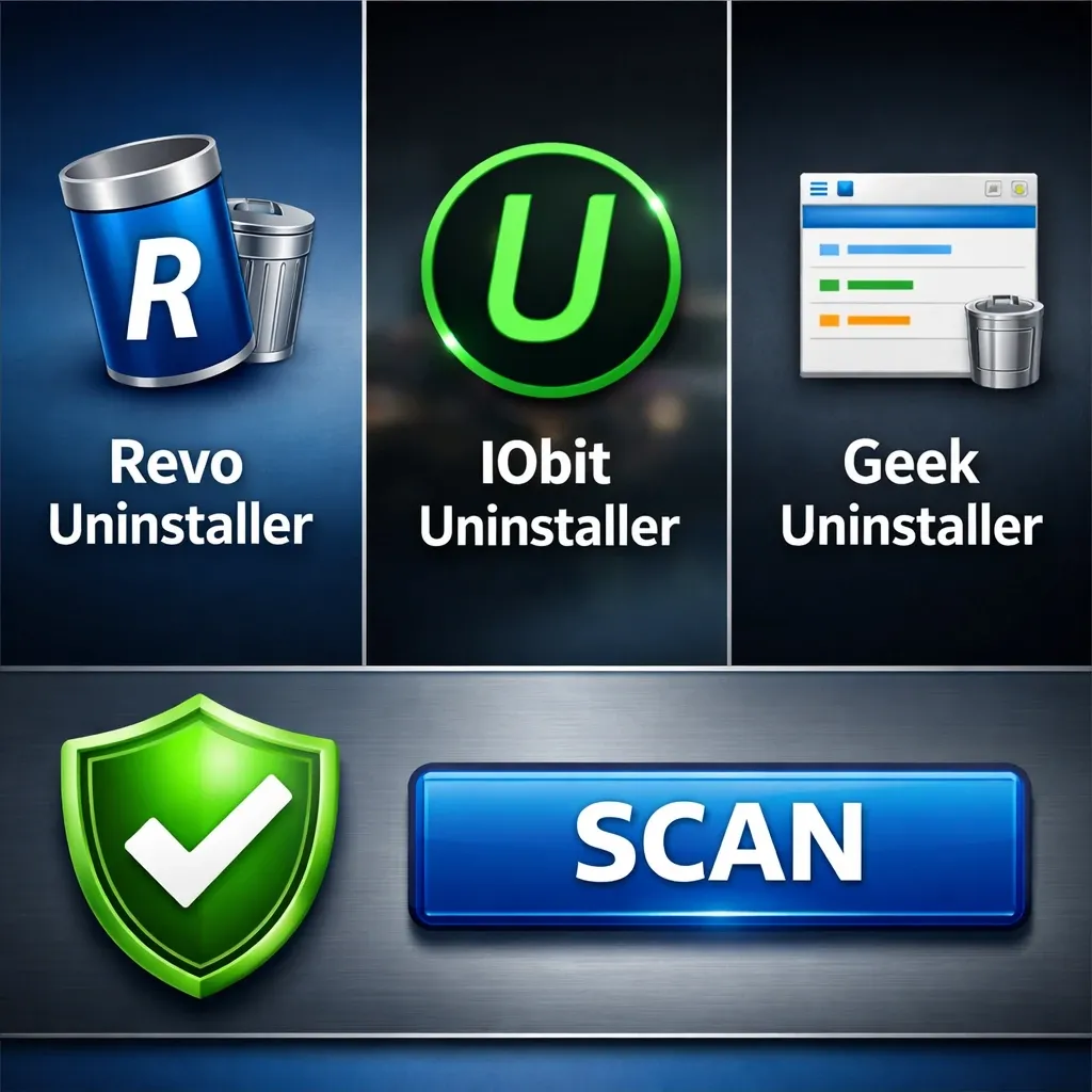 اسکن بقایای نرم‌افزار با Revo Uninstaller